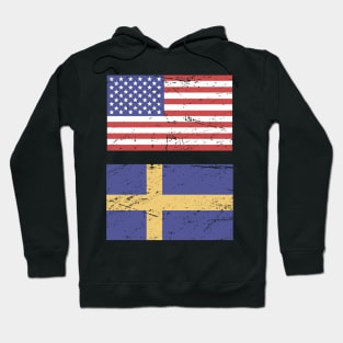 United States Flag & Sweden Flag Hoodie